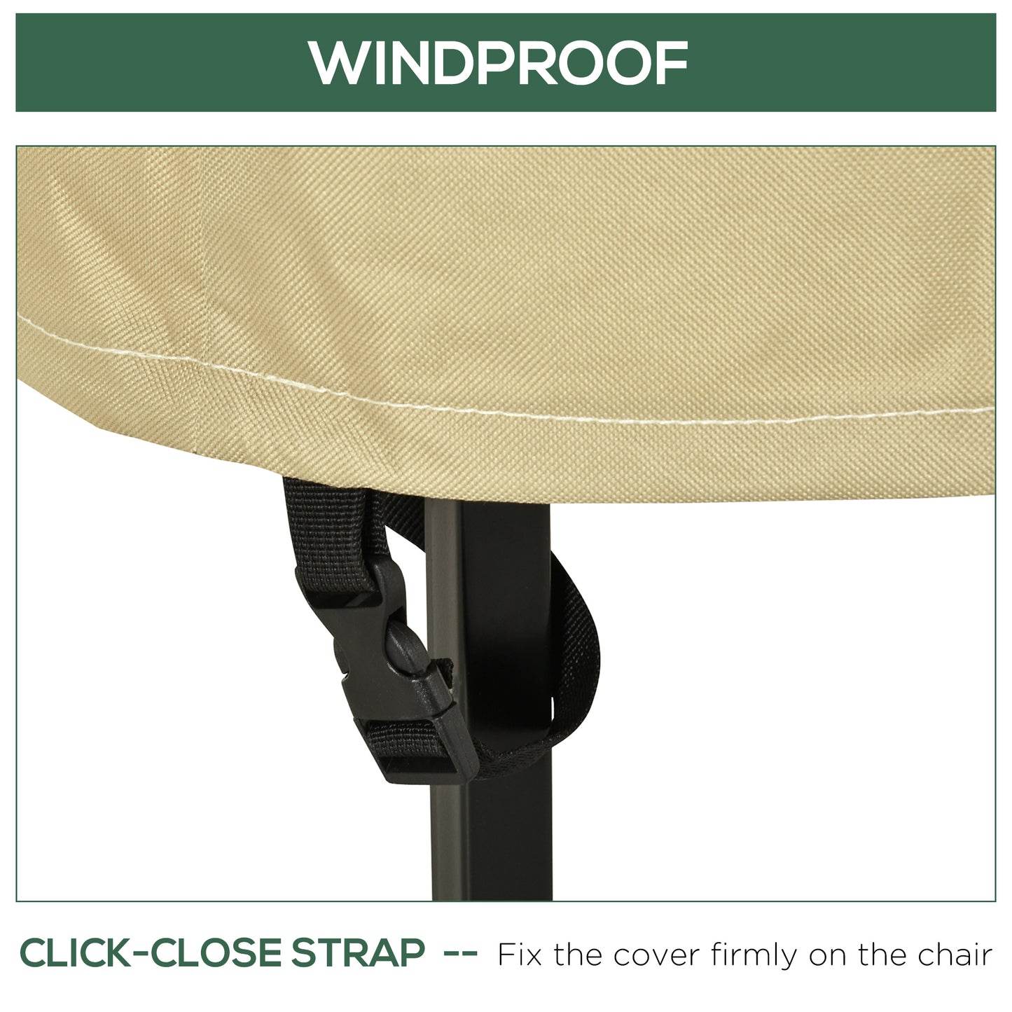 600D Oxford Cloth Waterproof Furniture Cover Wicker Chairs Garden Patio