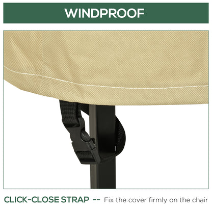 600D Oxford Cloth Waterproof Furniture Cover Wicker Chairs Garden Patio