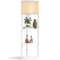 Corner Floor Lamp With 3 Shelves