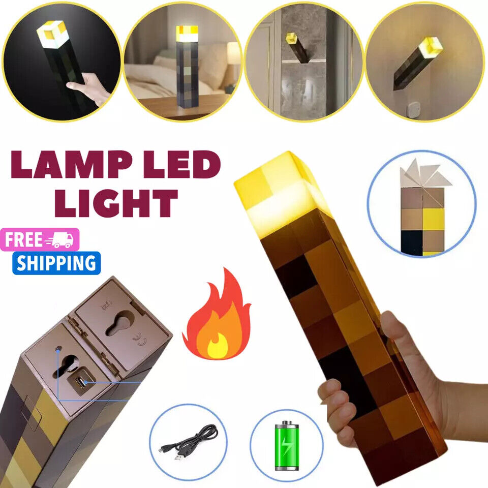 Minecraft Game Torch Led Lamp