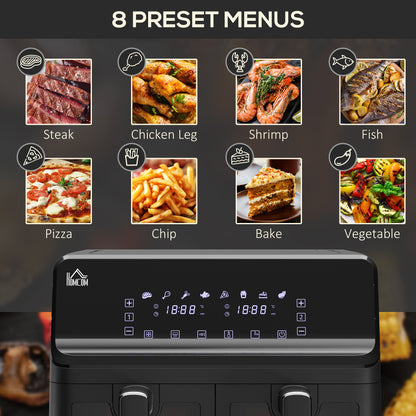 Dual Basket Air Fryer Air Fryer Oven With Digital Display, 8 in 1
