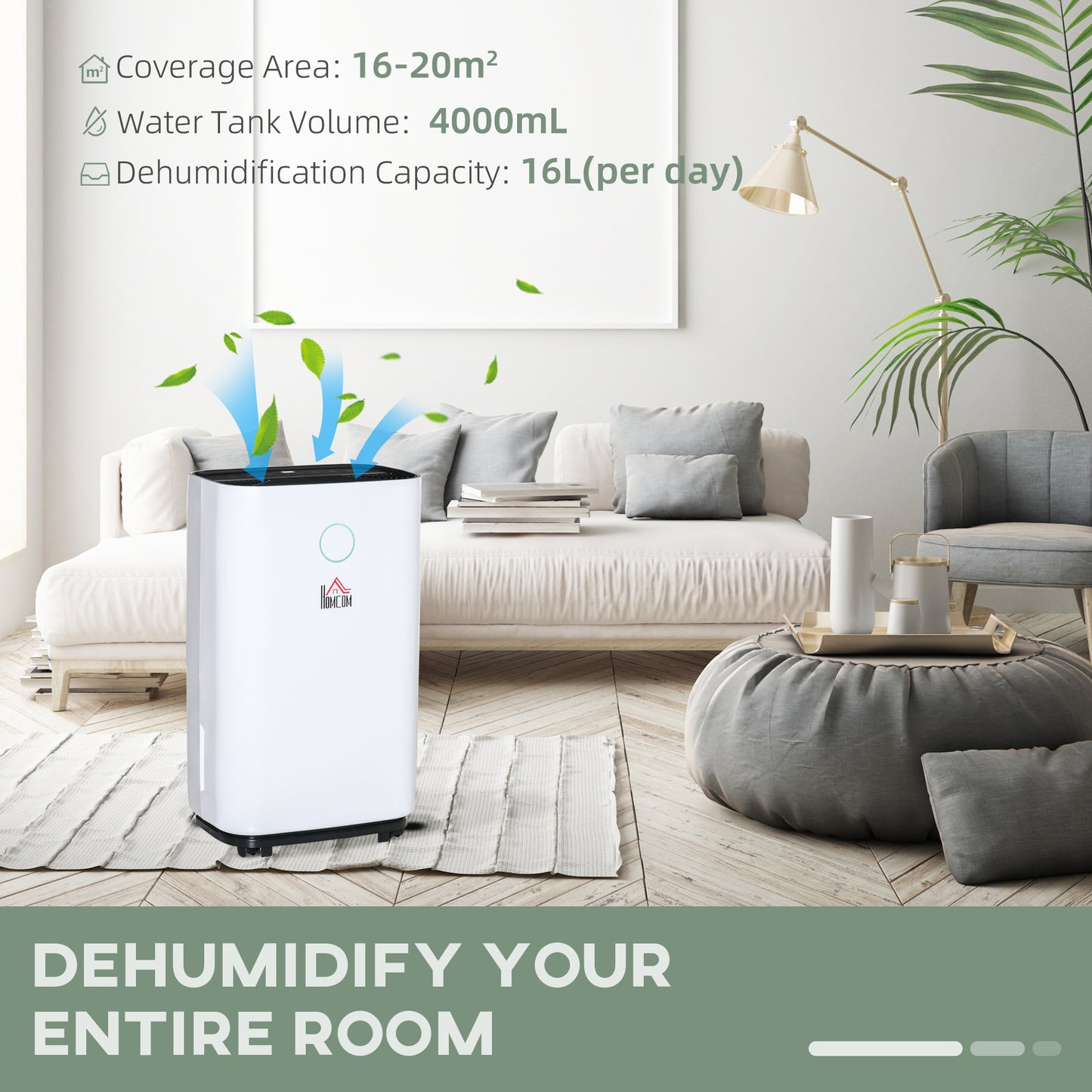 Portable Dehumidifier For Home, With LED Screen