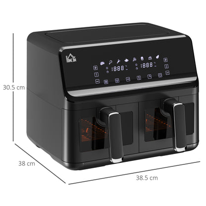 Dual Basket Air Fryer Air Fryer Oven With Digital Display, 8 in 1
