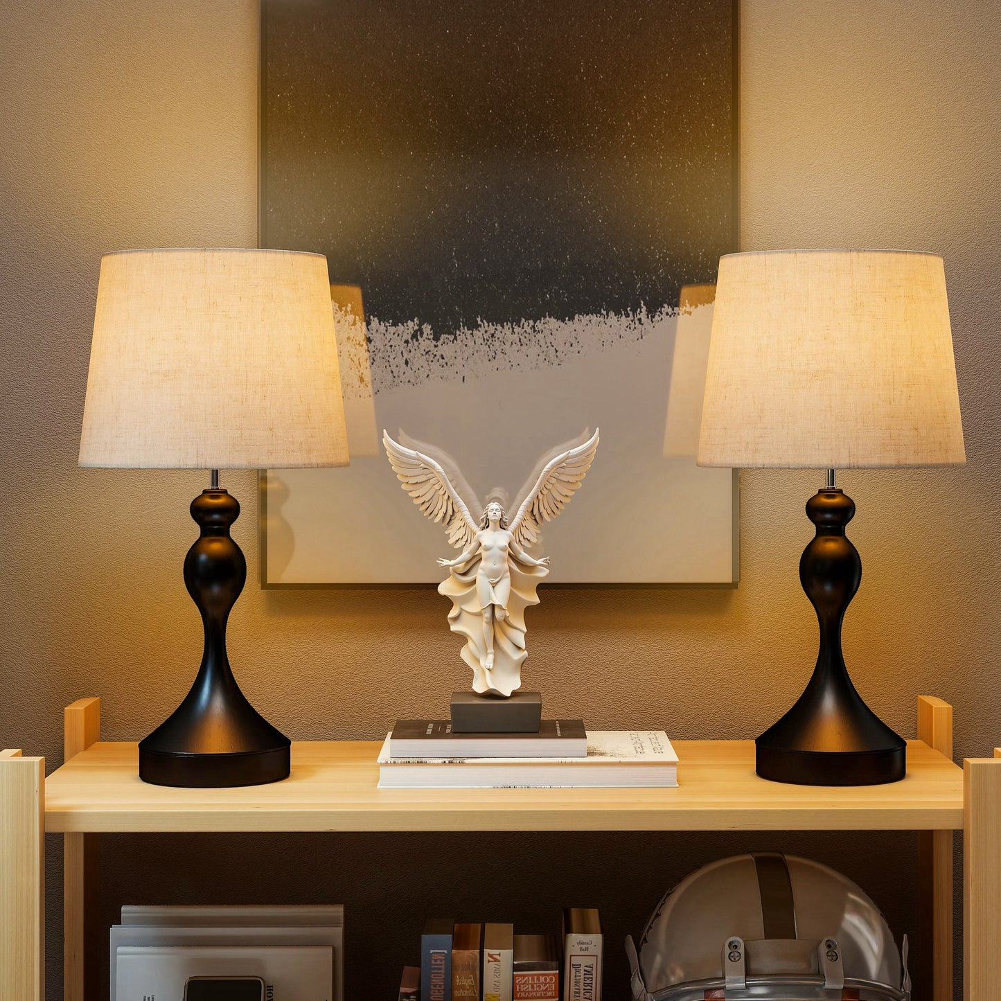 Three Colour Lamps With USB Ports